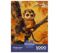 Rompecabezas para Adultos De 1000 Piezas Cute Monkey in Autumn Tree Rompecabezas para Adultos Juego De Ingenio Análisis Y Lógica Cumpleaños Y Navidad 70x50cm/1000pcs