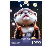 Rompecabezas para Adultos De 1000 Piezas Cute Otter Rompecabezas para Adultos Juegos Relajantes Análisis Y Lógica Regalos para Amigos Y Familiares 38x26cm/1000pcs