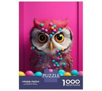 Rompecabezas para Adultos De 1000 Piezas Cute Owl Bird Animals Rompecabezas Juegos De Relajación Desafío Difícil Reducción del Estrés Regalos 38x26cm/1000pcs