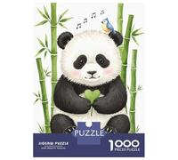 Rompecabezas para Adultos De 1000 Piezas Cute Panda and Bird Rompecabezas para Adultos Juegos De Relajación Desafío Difícil Juego Desafiante Regalos 52x38cm/1000pcs