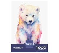 Rompecabezas para Adultos De 1000 Piezas Cute Pastel Baby Ice Bear Rompecabezas para Adultos Juego Familiar Pero Divertido Y Humorístico Cumpleaños 52x38cm/1000pcs