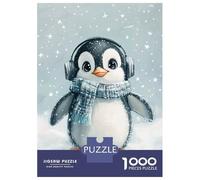 Rompecabezas para Adultos De 1000 Piezas Cute Penguin in Snow Rompecabezas para Adultos Juegos Familiares Mejora La Memoria Desafío Educativo 70x50cm/1000pcs