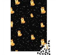 Rompecabezas para Adultos De 1000 Piezas Cute Shiba Inu Pattern-1 Rompecabezas para Adultos Juegos De Relajación Análisis Y Lógica Cumpleaños Y Navidad 38x26cm/1000pcs