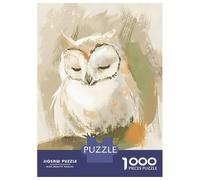 Rompecabezas para Adultos De 1000 Piezas Cute Sleeping Baby Owl Nursery Illustration Rompecabezas para Adultos Juguetes Antiestrés Decoración del Hogar Juego Desafiante Regalos 52x38cm/1000pcs