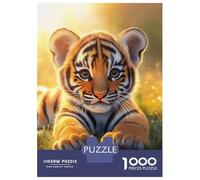 Rompecabezas para Adultos De 1000 Piezas Cute Tiger Cub Baby Rompecabezas para Adultos Juegos De Relajación Corte De Precisión Difícil Y Desafiante 70x50cm/1000pcs