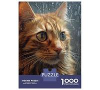 Rompecabezas para Adultos De 1000 Piezas Cute Wet Cat Rompecabezas para Adultos Juego Práctico Análisis Y Lógica Gran Regalo para Los Amantes De Los Juegos 38x26cm/1000pcs