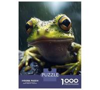 Rompecabezas para Adultos De 1000 Piezas Cute Wet Frog Rompecabezas para Adolescentes Juguetes Antiestrés Desafío Difícil Diversión Actividades En Casa, 52x38cm/1000pcs
