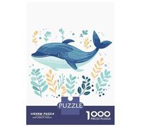 Rompecabezas para Adultos De 1000 Piezas Cute Whale Boho Style Rompecabezas para Adultos Juegos Divertidos Difícil Difícil Regalos De Cumpleaños Y Únicos 52x38cm/1000pcs