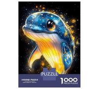 Rompecabezas para Adultos De 1000 Piezas Cute Whale Illustration Animal Rompecabezas Juegos De Relajación Desafío Difícil Reducción del Estrés Regalos 52x38cm/1000pcs