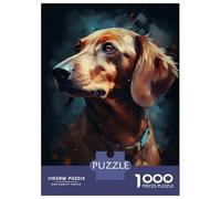 Rompecabezas para Adultos De 1000 Piezas Dachshund Dog Enchanted Rompecabezas para Adultos Juguetes Antiestrés Decoración Perfecta Cumpleaños Y Navidad 70x50cm/1000pcs