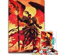 Rompecabezas para Adultos de 1000 Piezas, Dark Angel Paladin Phoenix, Juego Educativo Familiar, decoración artística para el hogar, Regalo de cumpleaños, 38x52cm (1000 Piezas)