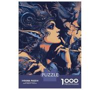 Rompecabezas para Adultos De 1000 Piezas Dark Fantasy Queen Rompecabezas Juego De Ingenio Aliviador del Estrés Difícil Y Desafiante 52x38cm/1000pcs