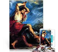 Rompecabezas para Adultos de 1000 Piezas David Matando a Goliat Desafío difícil para aliviar el estrés para la decoración del hogar 75x50cm