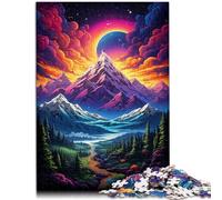 Rompecabezas para adultos de 1000 piezas de Alpes Brain Teaser Puzzle 26.1 cm x 38.0 cm, juego educativo para cumpleaños, Navidad