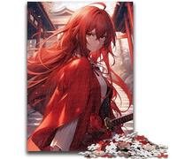 Rompecabezas para Adultos de 1000 Piezas de Anime japonés Ninja, Juego de Preguntas y respuestas Toda la Familia, 50x75cm