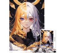 Rompecabezas para Adultos de 1000 Piezas de Anime para Chicas Juguetes antiestrés Grandes Regalos y Juguetes Juegos relajantes Entrena tu Cerebro y Tus Manos tamaño 50x75cm