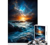 Rompecabezas para Adultos de 1000 Piezas de Azure Odyssey Juguete para decoración de Pared Regalo de cumpleaños Juego práctico con Piezas de Formas aleatorias Totalmente entrelazadas tamaño 38x26cm