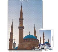 Rompecabezas para Adultos de 1000 Piezas de Beirut,un Juego único y desafiante, cumpleaños Divertido y Divertido tamaño 38x52cm