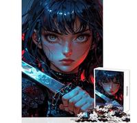 Rompecabezas para Adultos de 1000 Piezas de Blade of The Crimson Juguetes antiestrés Grandes Regalos y Juguetes Juegos relajantes Entrena tu Cerebro y Tus Manos tamaño 38x26cm