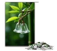 Rompecabezas para Adultos de 1000 Piezas de Campanas de bambú Verde hogar Juegos educativos 1000 Piezas (75 x 50 cm)