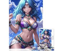 Rompecabezas para Adultos de 1000 Piezas de Chica Anime angelical Juguetes de decoración para el hogar Obras de Arte Regalo Juegos Familiares con Piezas de Formas aleatorias Totalmente entrelazadas
