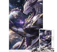 Rompecabezas para Adultos de 1000 Piezas de Dragon Keeper of Planets Juguetes de Bricolaje Gran Regalo Juegos de relajación con póster a Juego y Hoja de Trivia tamaño 38x26cm