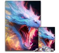 Rompecabezas para Adultos de 1000 Piezas de Dragones Quest. Diversión Familiar, desafío Mental, Adolescentes. 26x38cm/10,23x14,96 Pulgadas.