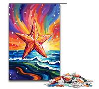 Rompecabezas para Adultos de 1000 Piezas de Estrella de mar de SplattersLots of Thick Coloured Clouds Puzzles Games Toys Gift Adecuado para decoración de Escritorio 1000 PCS