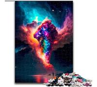 Rompecabezas para Adultos de 1000 Piezas de Explosión Cósmica, Rompecabezas de 1000 Piezas, Juego de ingenio para Adolescentes, Noche de Juegos en Familia (tamaño 26x38cm)