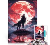 Rompecabezas para adultos de 1000 piezas de Fox under the Moon Hand Speed Competition Secret Santa Gifts 19.7 x 29.5 pulgadas para adolescentes de 14 años en adelante