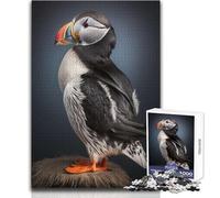 Rompecabezas para Adultos de 1000 Piezas de frailecillo atlántico, Juego de desafío único, decoración artística para el hogar, Regalo para cumpleaños, tamaño 38x52cm