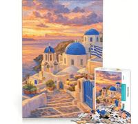 Rompecabezas para Adultos de 1000 Piezas de Grecia, Juguetes para armar, Carrera de Velocidad Manual, con Piezas de Formas aleatorias Que encajan Perfectamente 50x75cm