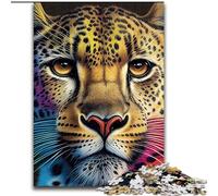 Rompecabezas para Adultos de 1000 Piezas de Guepardo, Arte Pop, de Madera Idea única de Regalo para decoración del hogar 50x75cm decoración del hogar, cumpleaños, festividades y Regalos