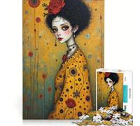 Rompecabezas para Adultos de 1000 Piezas de Gustav Klimt y Tim Burton, Juguetes antiestrés, decoración Perfecta, Regalos de cumpleaños 38x52cm