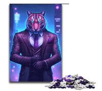 Rompecabezas para Adultos de 1000 Piezas de Hitman Tiger Family Fun Puzzle Gran Regalo para Adolescentes de 14 años en adelante 75 x 50 cm