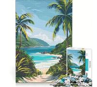 Rompecabezas para Adultos de 1000 Piezas de la Isla con Dao, Vietnam Juguete Educativo, difícil y desafiante, Que fomenta el Amor Entre Parejas 38x52cm