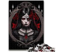 Rompecabezas para Adultos de 1000 Piezas de la Princesa de Las Tinieblas, antiestrés, desafío difícil, Adecuado para decoración de Escritorio, 50x75cm