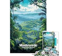 Rompecabezas para Adultos de 1000 Piezas de la Reserva del Bosque Nuboso de Monteverde Costa Rica Juegos relajantes Juegos desafiantes Juguetes Regalo para cumpleaños desafío difícil (tamaño 50x75cm)