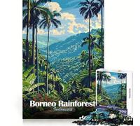 Rompecabezas para Adultos de 1000 Piezas de la Selva Tropical de Borneo, Indonesia Un desafío Mental para Disfrutar en Silencio Corte preciso (38x26cm)