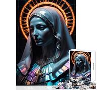 Rompecabezas para Adultos de 1000 Piezas de la Virgen María Juguetes de Bricolaje Obra de Arte Regalo para Juego Educativo Mejora del Amor en Pareja tamaño 50x75cm
