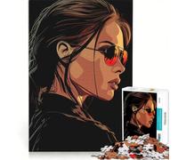 Rompecabezas para Adultos de 1000 Piezas de Lara Croft Tomb Raider, Juguetes antiestrés, análisis y lógica, colección de Artistas, Bellas Artes 50x75cm