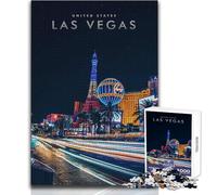 Rompecabezas para Adultos de 1000 Piezas de Las Vegas, Estados Unidos Juegos educativos Difícil Regalo de cumpleaños Tamaño 50x75cm