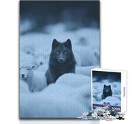 Rompecabezas para Adultos de 1000 Piezas de Lobo Entre ovejas, Juguete, Juego Intelectual, desafío difícil, Ideas de Regalo, tamaño 38x26cm