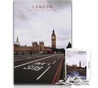 Rompecabezas para Adultos de 1000 Piezas de Londres, Juegos educativos, difícil, Regalo de cumpleaños, tamaño 38x26cm