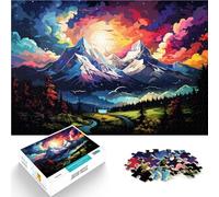 Rompecabezas para adultos de 1000 piezas de los Alpes suizos, juego familiar, alivio del estrés, desafío difícil, rompecabezas de 14.95 x 20.47 pulgadas