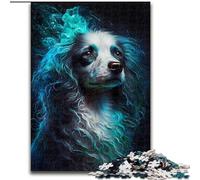 Rompecabezas para Adultos de 1000 Piezas de Madera con diseño de caniche visionario, Ideal para el hogar, 50x75cm, Ideal para la Familia, un desafío Mental Adolescentes