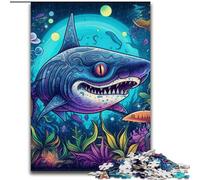 Rompecabezas para Adultos de 1000 Piezas de Madera con diseño de Monstruo Floral Profundo, Juego Interactivo Familiar, Apto para Mayores de 14 años, 50x75cm, para Juego Interactivo Familiar