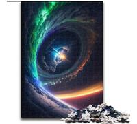 Rompecabezas para Adultos de 1000 Piezas de Madera con un Agujero Negro cósmico de fantasía Colorido Divertida Actividad para el hogar 50x75cm Divertida Actividad Familiar,desafío Mental
