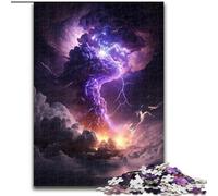 Rompecabezas para Adultos de 1000 Piezas de Madera con un Agujero Negro cósmico de fantasía Colorido Juego Interactivo Familiar Apto para Mayores de 14 años 50x75cm