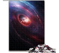 Rompecabezas para Adultos de 1000 Piezas de Madera con un Agujero Negro en el Cielo Divertida Actividad para Disfrutar en casa, 50x75cm Una Atractiva Noche de Juegos en Familia